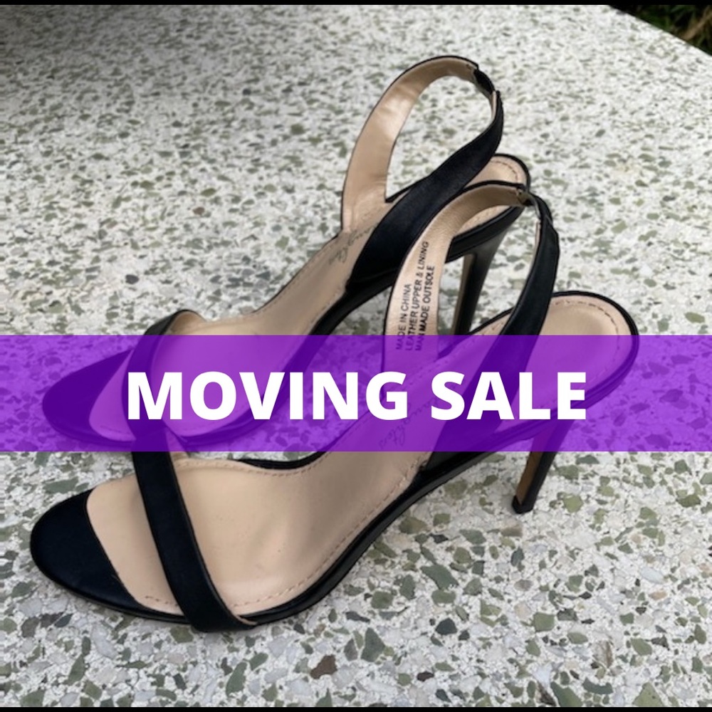 Leather Sling Back Heels [Never Worn]